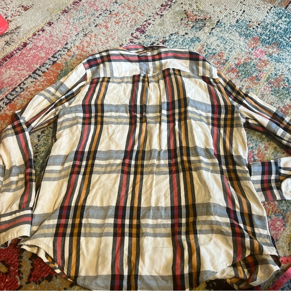 Levi’s boyfriend plaid button down shirt size s - Picture 4 of 5